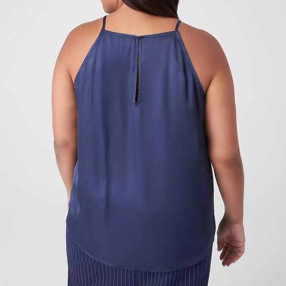 Lane Bryant Blue Nights Relaxed High-Neck Halter Top in Size 22 - Picture 8 of 11
